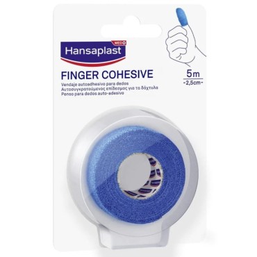 Hansaplast Finger Cohesive Μπλε 5m X 2,5cm