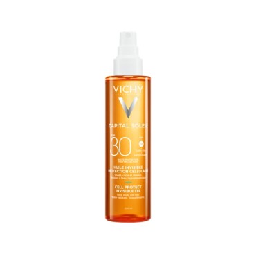 Vichy Capital Soleil Cell Protect Invisible Oil Spf30 Αντηλιακό Λάδι 200ml