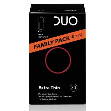Duo Extra Thin Family Pack 30τμχ