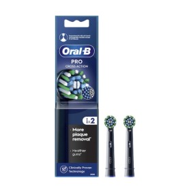 Oral-B Cross Action CleanMaximiser Black Edition Ανταλλακτικές Κεφαλές Για Ηλεκτρική Οδοντόβουρτσα 2τμχ