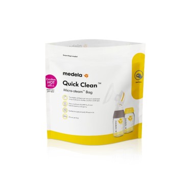 Medela Quick Clean Σακουλάκια Αποστείρωσης Πιπίλας Μικροκυμάτων x 5 τμχ