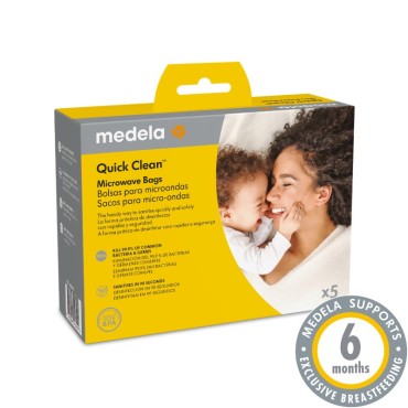 Medela Quick Clean Σακουλάκια Αποστείρωσης Πιπίλας Μικροκυμάτων x 5 τμχ