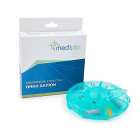 Medipills Θήκη Xαπιών Εβδομάδας Στρόγγυλη 1τμχ