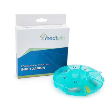 Medipills Θήκη Xαπιών Εβδομάδας Στρόγγυλη 1τμχ