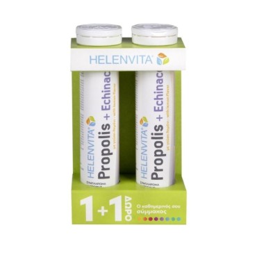 Helenvita Propolis Echinacea 20 Effervescent Tabs Lemon 1+1 Δώρο