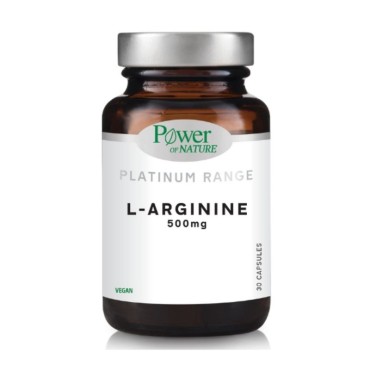 Power Of Nature Platinum Range L-Arginine 500mg 30 Caps