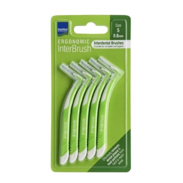 Intermed Ergonomic Interbrush 0,8mm Size 5 Πράσινο