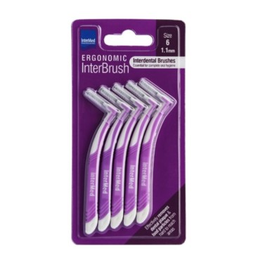 Intermed Ergonomic Interbrush 1,1mm Size 6 Μωβ