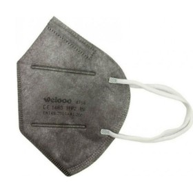 Welooo Μάσκα Προστασίας FFP2 NR Σε Γκρι Χρώμα 1τμχ