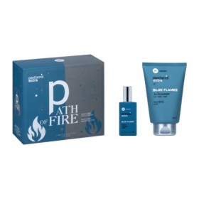 Medisei Pathenol Extra Path Of Fire Blue Flames 3in1 Cleanser 200ml & Blue Flames Eau De Toilette 50ml