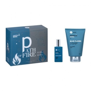 Medisei Pathenol Extra Path Of Fire Blue Flames 3in1 Cleanser 200ml & Blue Flames Eau De Toilette 50ml