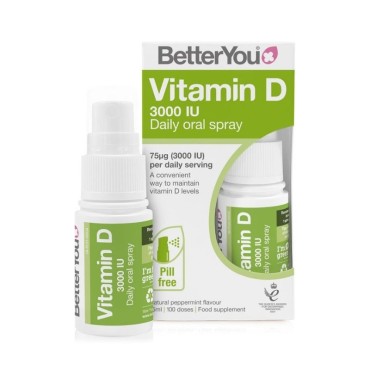 BetterYou Υπογλώσσιο Spray Vit D 3000 IU 15 ml