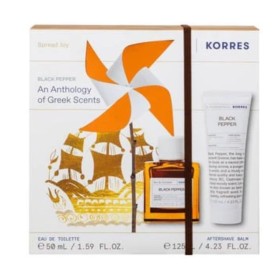 Korres Promo Fragrance Set Black Pepper Eau De Toilette 50ml & Γαλάκτωμα Σώματος 125ml