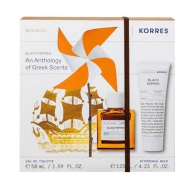 Korres Promo Fragrance Set Black Pepper Eau De Toilette 50ml & Γαλάκτωμα Σώματος 125ml