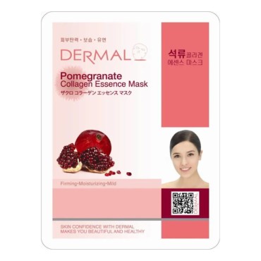 Dermal Pomegranate Collagen Essence Sheet Mask 23gr