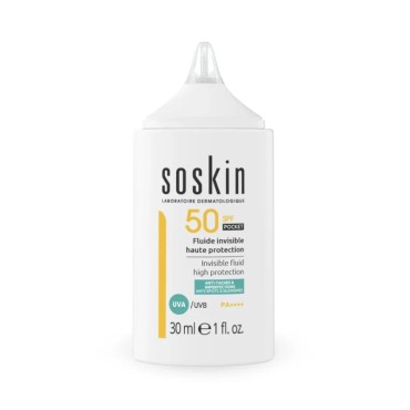 Soskin Invisible Fluid Face Sunscreen Pocket Spf50 30ml