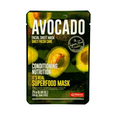 Dermal Superfood Avocado Facial Sheet Mask 25gr
