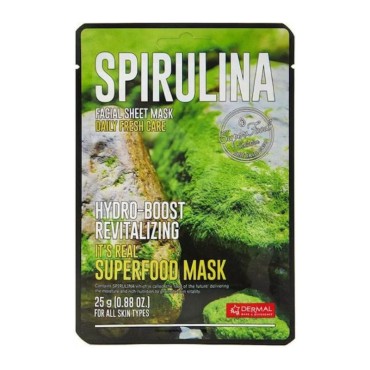 Dermal Superfood Spirulina Facial Sheet Mask 25gr