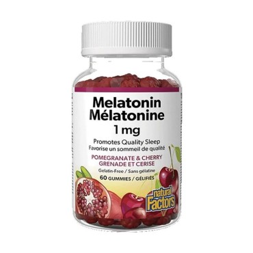 Natural Factors Melatonin 1mg X 60 Gummies