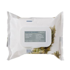 Korres Deep Detox Cleansing Cloths Olympus Tea X 30τμχ