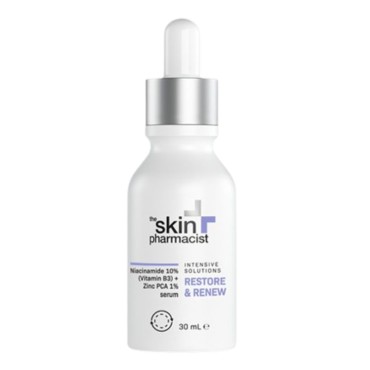 Intermed The Skin Pharmacist Restore & Renew Niacinamide 10% (Vitamin B3) + Zinc Pca 1% Serum 30ml