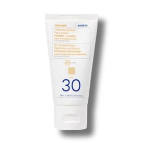 Korres Yoghurt Tinted Sunscreen Face Cream Spf30 50ml