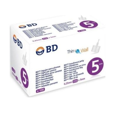 BD Thin Wall 0,25mm 31G x 5mm x 100Τμχ