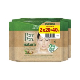Pom Pon Natura Make Up Remover Wipes 2x20τμχ