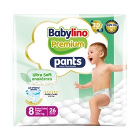 Babylino Premium Baby Diapers Pants No.8 20+kg X 26τμχ