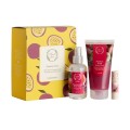 Fresh Line Passion Fruit Shower Scrub 150ml & Passion Fruit Body Water 150ml Lip Balm Pomegranate 5.4g