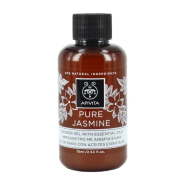 Apivita Pure Jasmine Shower Gel Travel Size 75ml