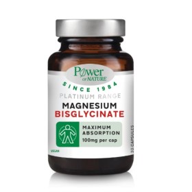 Power Of Nature Platinum Range Magnesium Bisglycinate 100mg 30 Caps