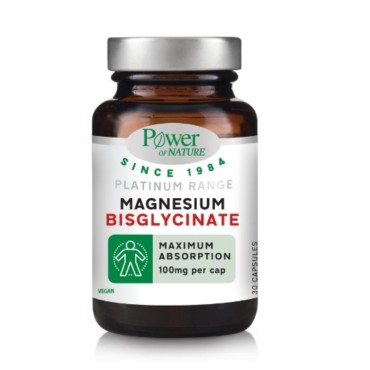 Power Of Nature Platinum Range Magnesium Bisglycinate 100mg 30 Caps