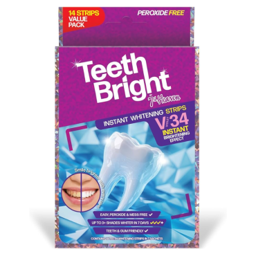 7th Heaven Teeth Bright Instant Whitening Strips X 14