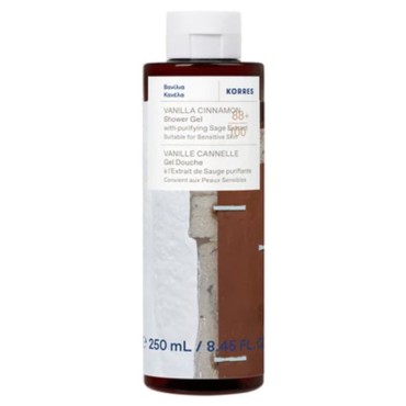 Korres Renewing Body Cleanser Vanilla Cinnamon 250ml